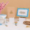 Cream and blue noor e quran hamper