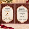Maroon Nikah Nama with Pen - Image 3