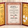 Personalized 3-Side Nikah Nama with Pen