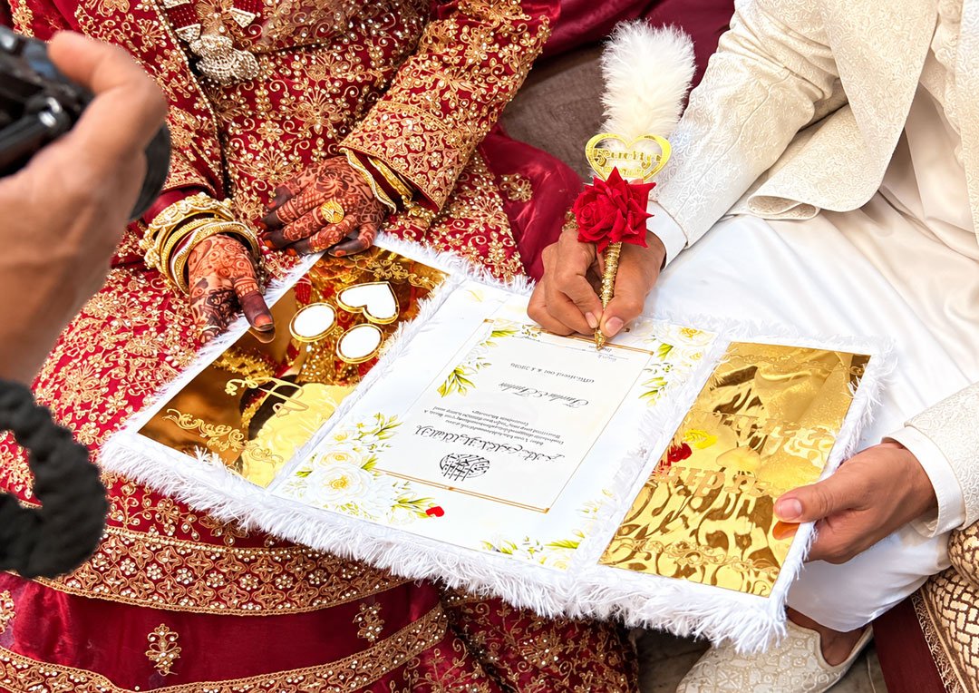 3 side fur nikah nama with pen