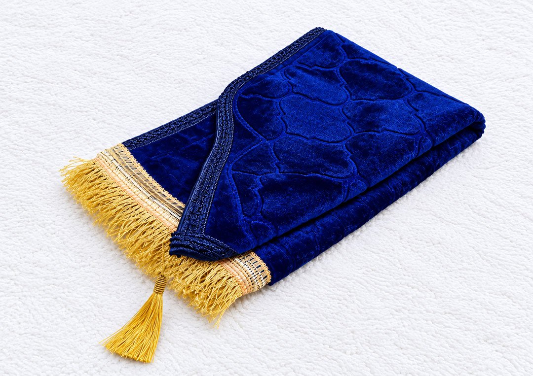 Royal blue kids prayer mat