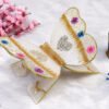 Off White Premium Resin Riyal with Colorful Flowers