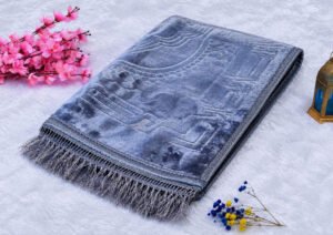 Alternative view of Grey Premium Velvet Janamaz