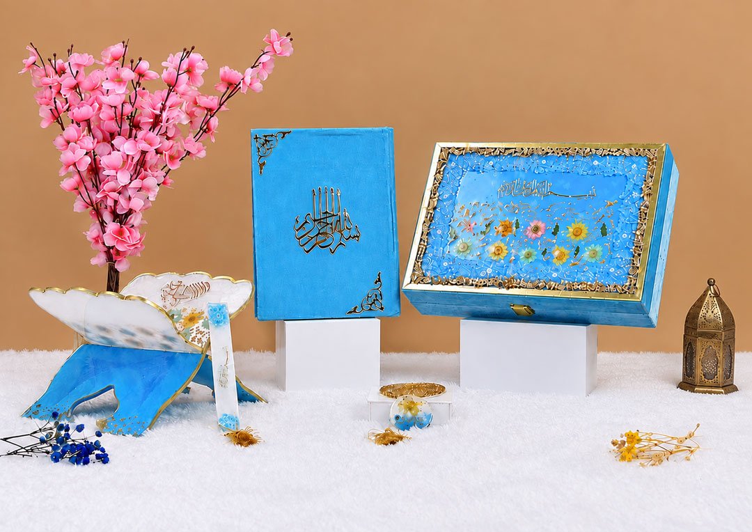 Sky-blue noor e quran hamper